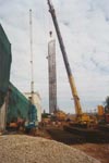 Возведение временной траншейной стены. Установка арматурного каркаса