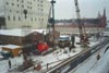 Возведение постоянной траншейной стены. Установка арматурного каркаса