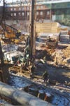 Возведение ограждения котлована под проходной коммуникационный канал. Выполнение вертикальных "jet"-свай