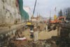 Строение 1. Установка опалубки на лежнях перед бетонированием захватки перекрытия на отм. 0,00 м