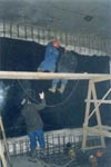 Строение 1. Гидроизоляция траншейной стены на -1 этаже