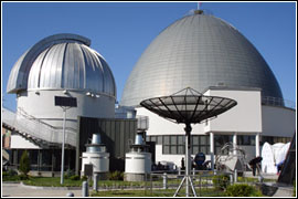 Planetarium with two-level underground space and a service roofing in Sadovo-Kudrinsky Street (Moscow) - while only in Russian.